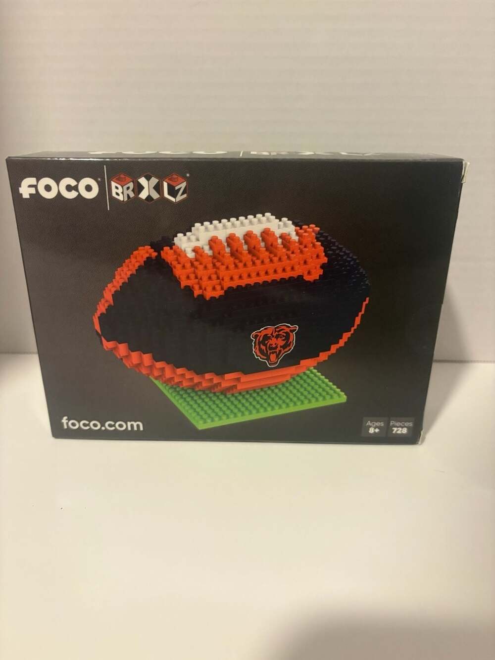 FOCO BRXLZ Chicago Bears Football Building Brick Set